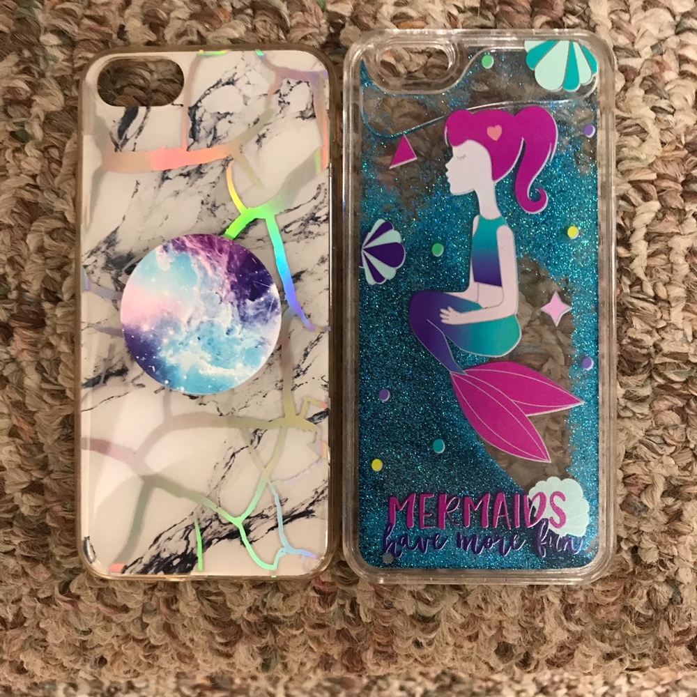 2 iPhone 6s phone covers mermaid